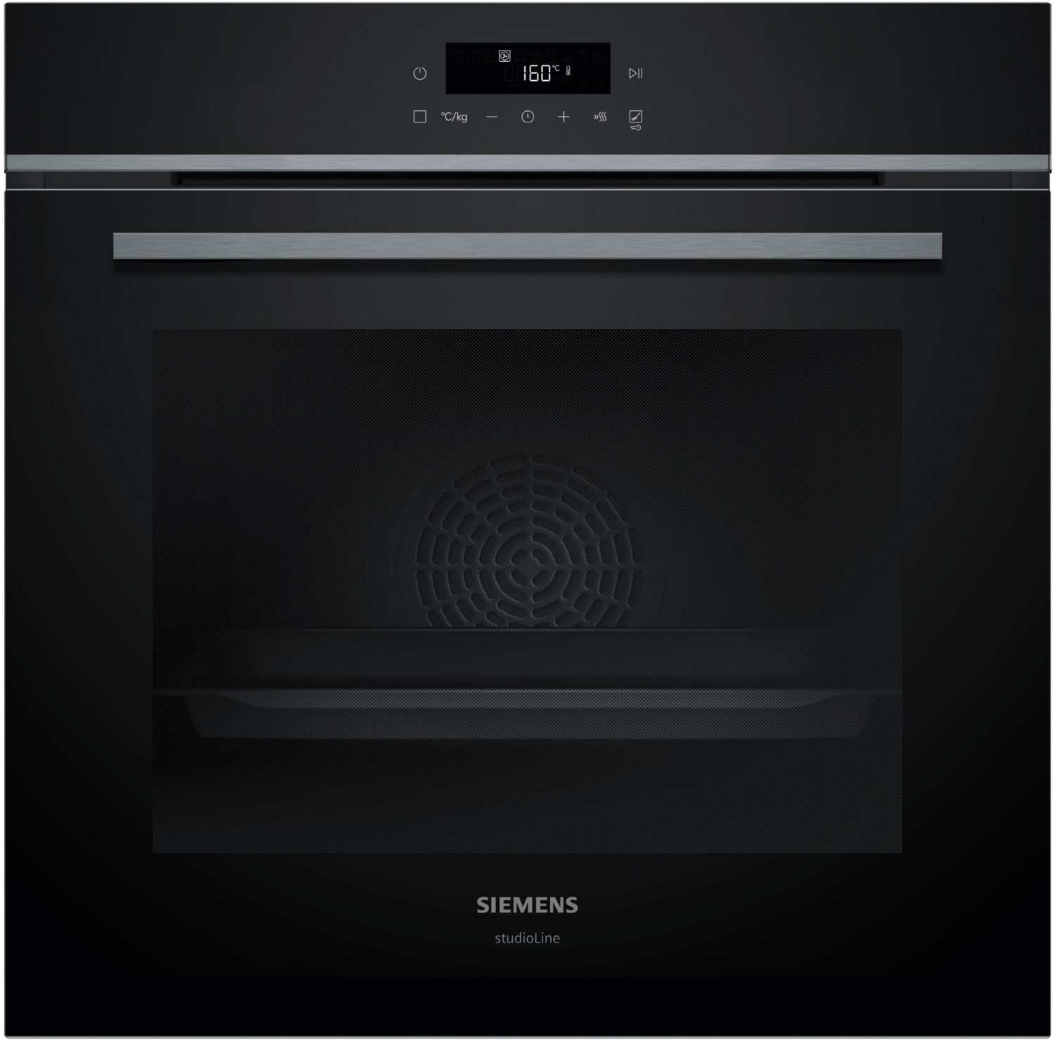 HB472G0B3 Einbaubackofen schwarz, 71 l, Pizza-Stufe, schnelles Vorheizen, pyrolytische Selbstreinigung, 59,4 cm breit, A+, iQ300