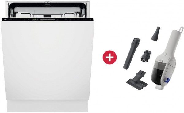 GI7200A2SF Vollintegrierbarer 60 cm Geschirrspüler + Dein Geschenk: AEG ErgoMini AH1EM10SW Akku-Handstaubsauger
