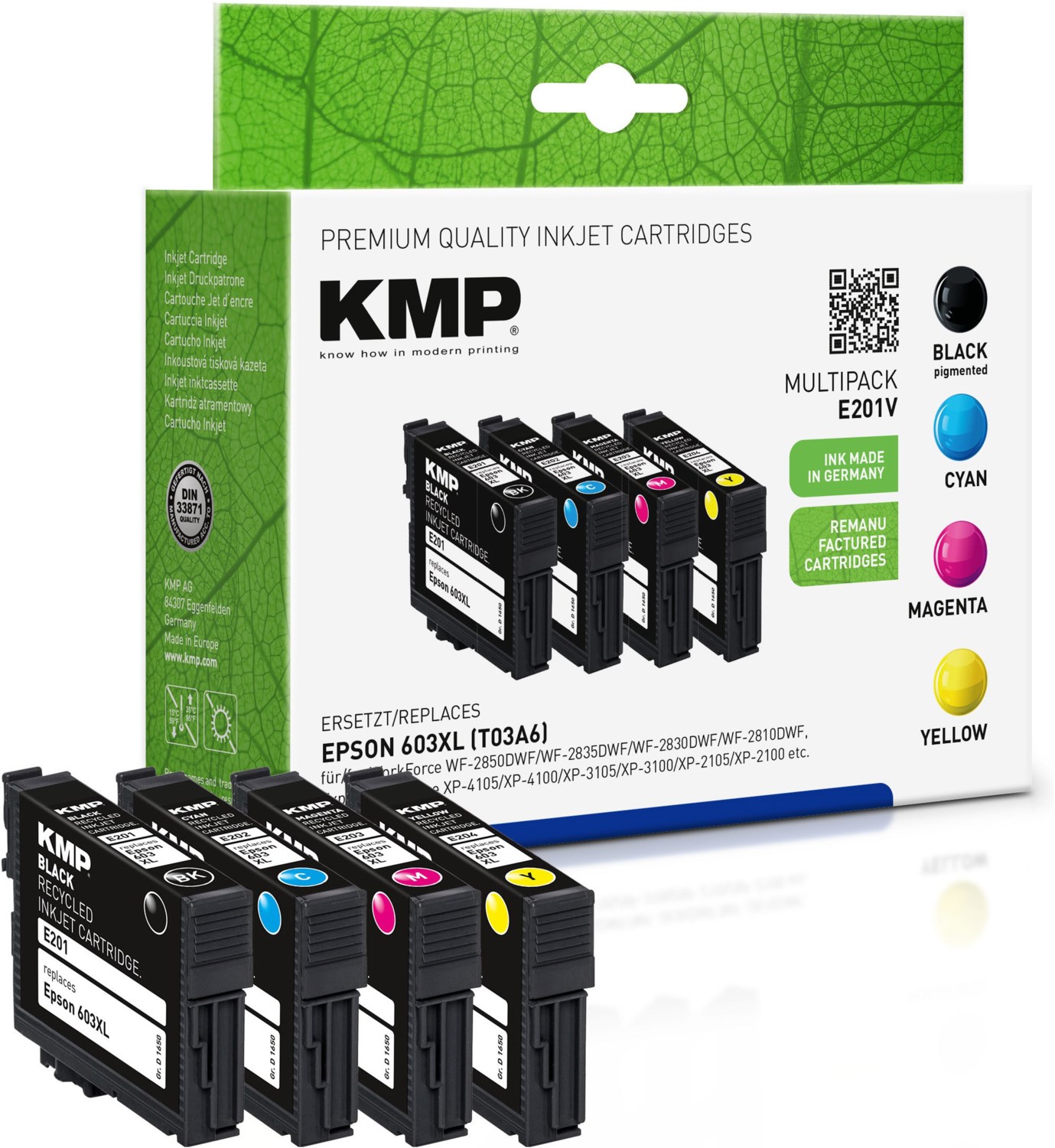 E201V Tinten-Multipack ersetzt 603XL (T03A64010) 4-farbig