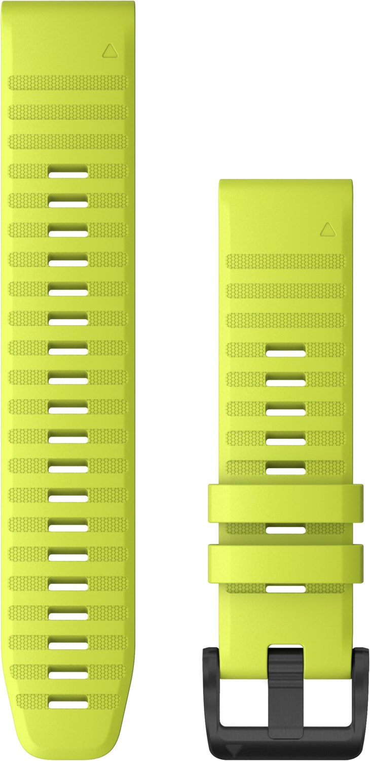 QuickFit Silikonarmband (22mm) für fenix 6/6 Pro gelb/schiefergrau