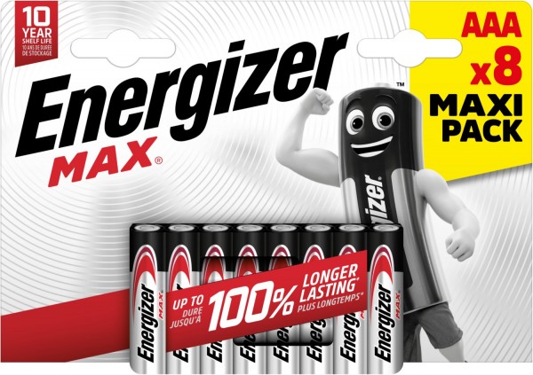 Max AAA 8er Pack Micro-Batterie