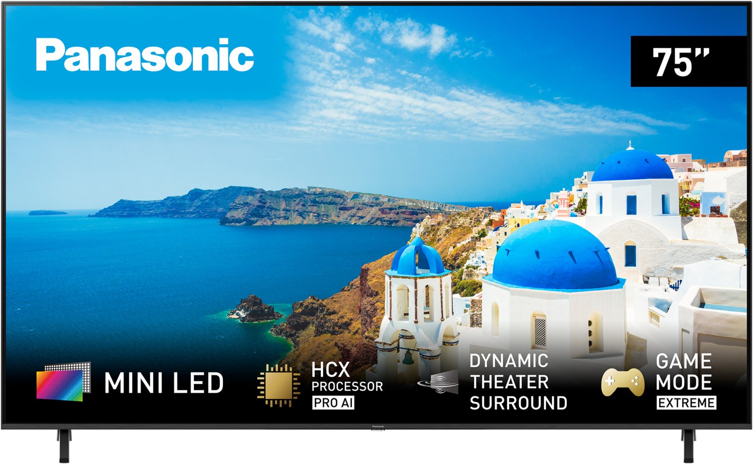 TX-65MXW954 164 cm (65") Mini LED-TV metal black hairline, 4K Ultra HD, Smart-TV, 120 Hz, DVB-T2/DVB-C/DVB-S2, Sprachsteuerung