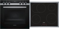 EQ521IA00 Herdset mit Induktionskochfeld bestehend aus HE517ABS1 + EI645CFB1E edelstahl + edelstahl