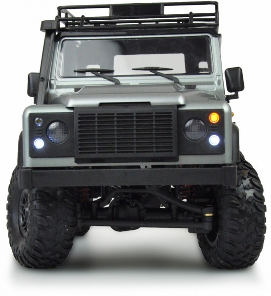 Amewi D90X12 Schaal Brushed 1:12 RC Modelauto Elektrische Scale Crawler vierwielaandrijving (4WD) Bouwpakket 2,4 G, Grijs, Zilver : Amewi