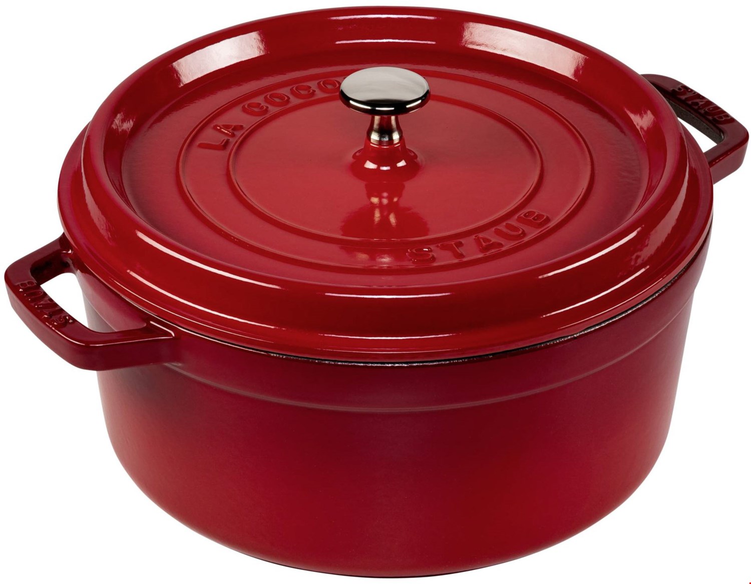 La Cocotte Rund (26cm) kirsch rot
