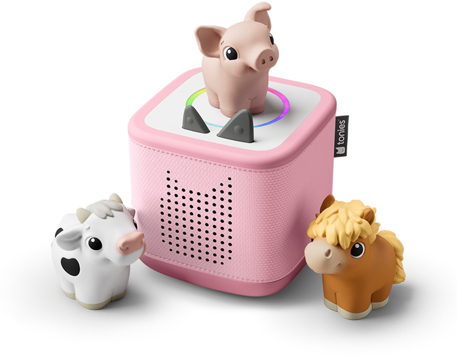 Toniebox 2 Starterset Streaming-Lautsprecher inkl. My First Tonies Bauernhof rosa