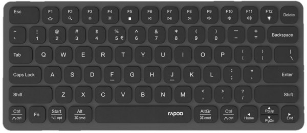 Ultraflache Tastatur schwarz
