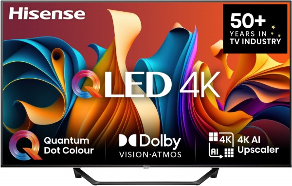 50A7NQ 126 cm (50") QLED-TV, 4K Ultra HD, Smart-TV, DVB-T2/DVB-C/DVB-S2, Sprachsteuerung