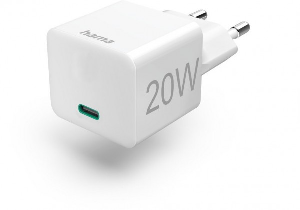 Mini-Schnellladegerät USB-C (20W) weiss