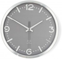CLWA7226SS Funkwanduhr grau/metall