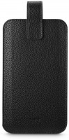 Handytasche für Handys mit 16x8,9x1,2cm schwarz