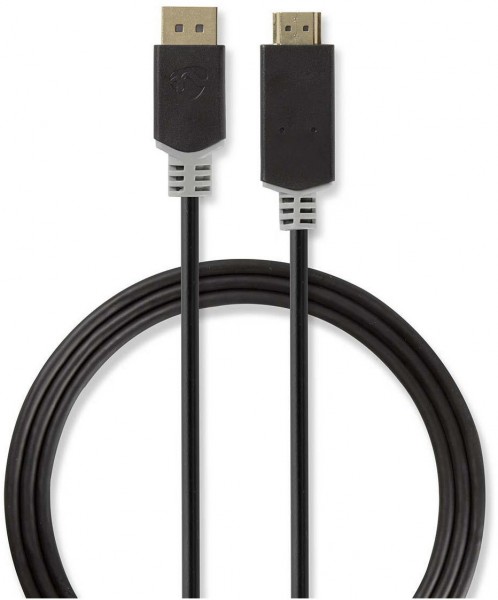 CCBW37100AT20 DP-Adapter (2m) anthrazit DisplayPort-Stecker>HDMI-Anschluss