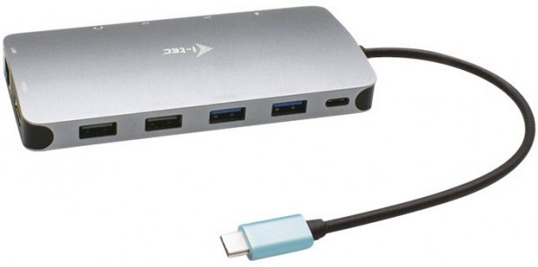 USB-C Nano 3x Display Dock (100W) Metal silber