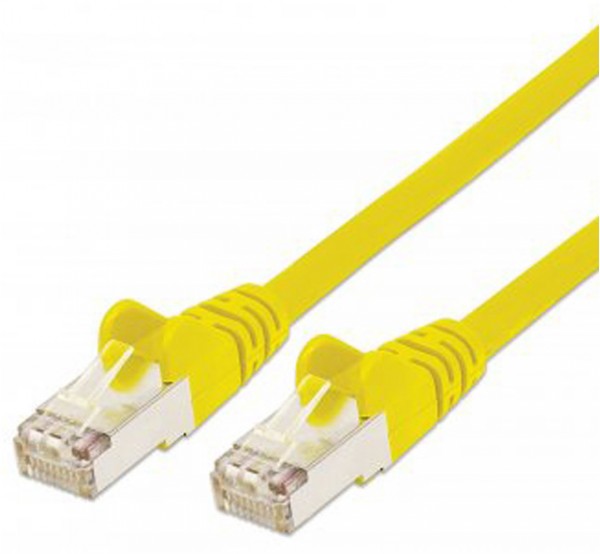 Patchkabel mit Cat7-Rohkabel S/FTP gelb (5m)