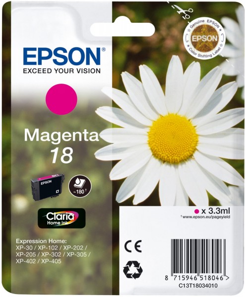 18 Claria Home Tintenpatrone magenta