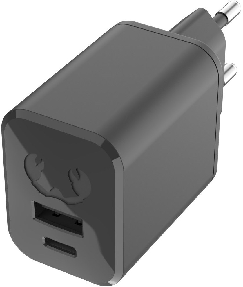 USB-A+C Mini Charger (45W) Storm Grey
