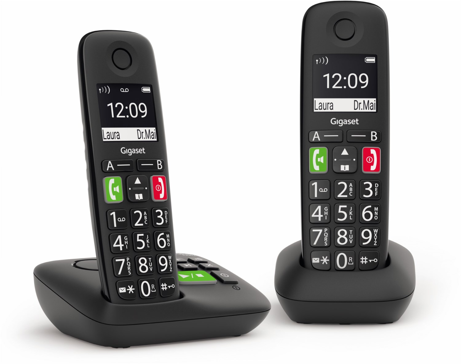Gigaset E290A Duo Schnurlostelefon mit Anrufbeantworter schwarz  - Onlineshop EURONICS
