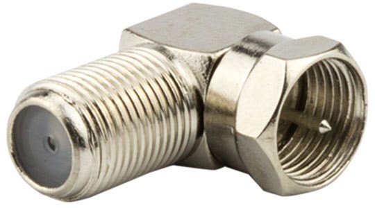 F 5 F-Winkeladapter (2 Stück) Stecker > Buchse