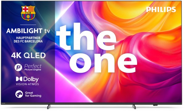 75PUS9000/12 The One 189 cm (75") QLED Ambilight TV grau, 4K Ultra HD, Smart-TV, 120 Hz, DVB-T2/DVB-C/DVB-S2, Sprachsteuerung