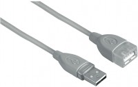 USB-2.0-Verlängerungskabel 0,25m grau