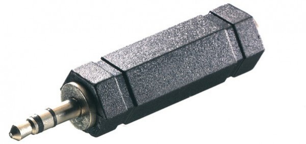 46/12 05 Klinkenkupplung 3,5mm Stecker 6,3mm Kupplung