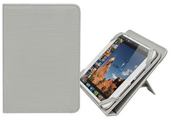 3204 kick-stand Tablet Folio 8" Schutzhülle hellgrau