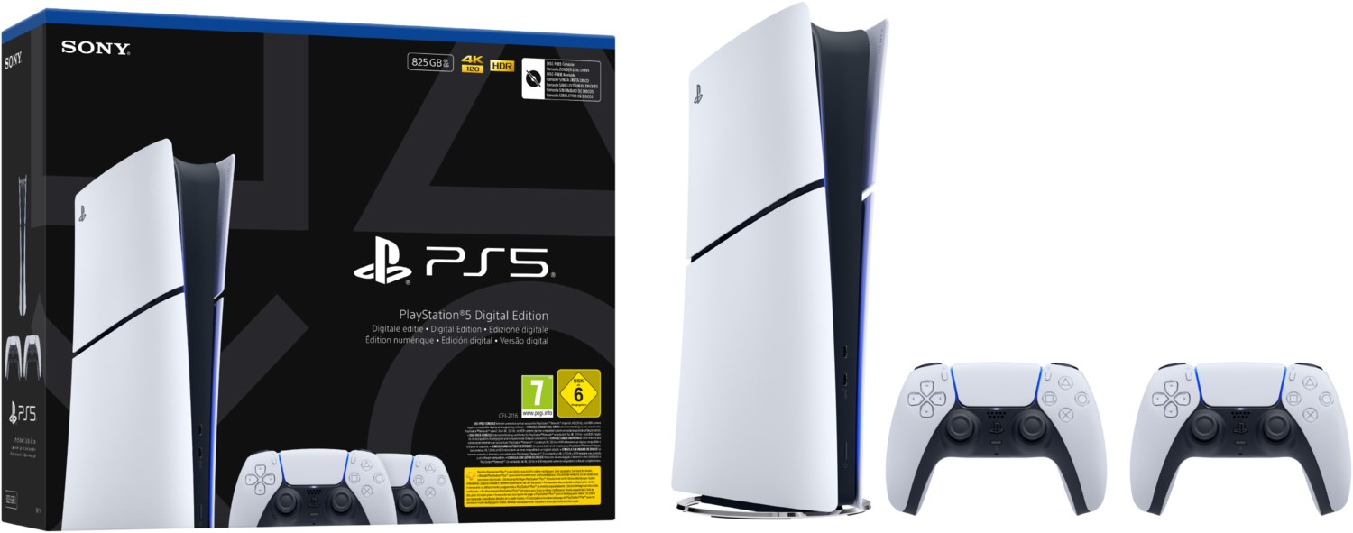 Image of PlayStation 5 Digital Edtition Bundle inkl. 2x DualSense Wireless Controller