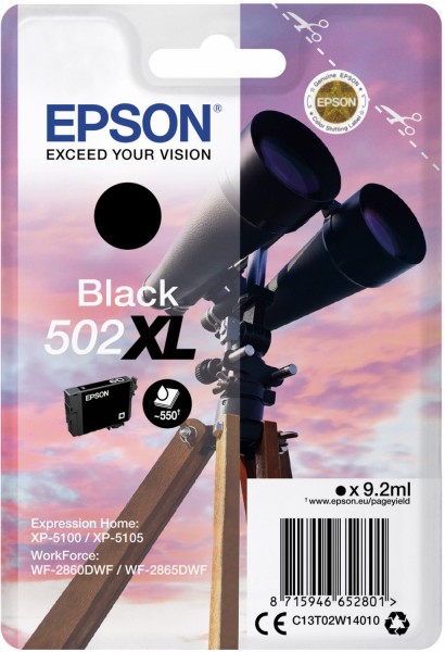 502XL (9,2ml) Tintenpatrone schwarz