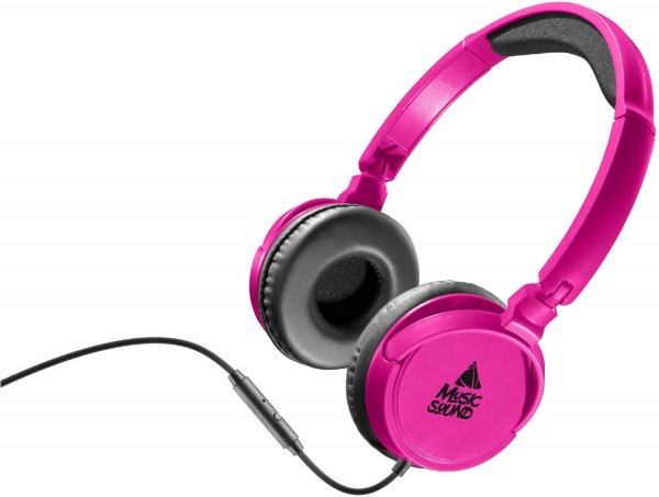 Headphone (3,5mm Klinke) On-Ear Kopfhörer pink