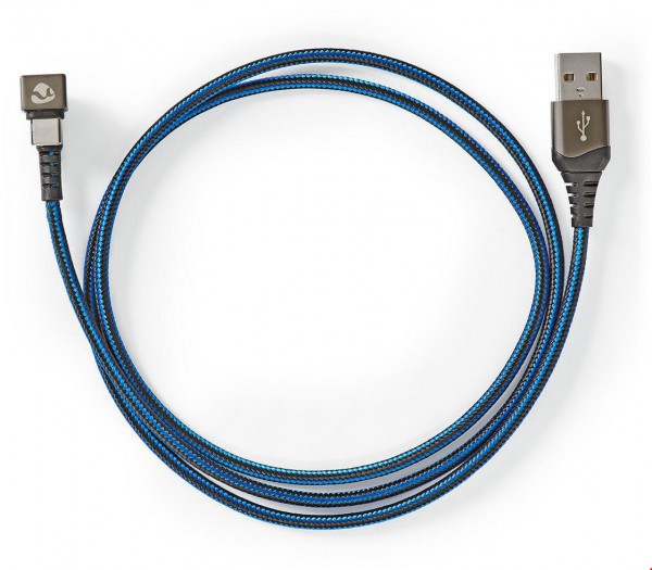 GCTB60600BK20 USB 2.0-Kabel (2m) schwarz/blau USB-A>USB-C