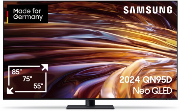 GQ65QN95DAT 163 cm (65") Neo QLED AI-TV Mini LED mit Neural Quantum 4K AI Gen2 Prozessor graphitschwarz, 4K Ultra HD, Smart-TV, Sprachsteuerung