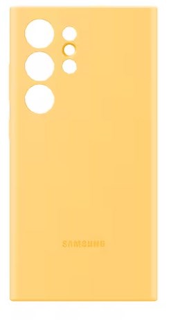 Silicone Case für Galaxy S24 Ultra gelb