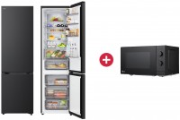 GBBS524AEV Kühl-/Gefrierkombination + Dein Geschenk: LG MS2082F Solo-Mikrowelle schwarz