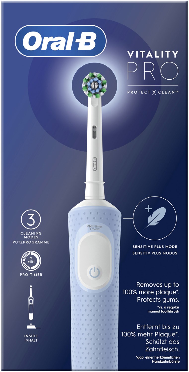 Vitality Pro D103 Hangable Box Elektrische Zahnbürste blau