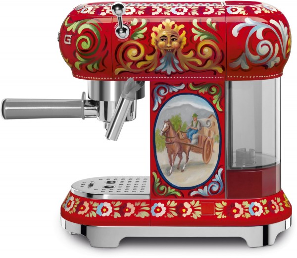 ECF01DGEU Dolce &amp; Gabbana Siebträgermaschine dekor