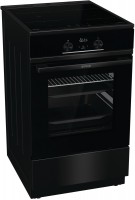 GEIT5C60XPG Stand-Elektroherd mit Induktionsfeld tiefschwarz, 70 l, Pizza-Stufe, schnelles Vorheizen, Rückwand katalytisch beschichtet, 50 cm breit, A