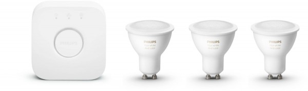 Hue Color Amb. GU10 Bluetooth LED-Reflektor 3er Starter Set