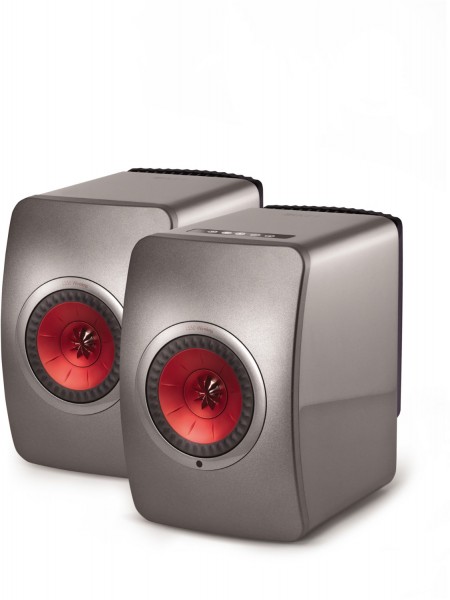 LS50 Wireless /Paar Regallautsprecher Titanium Red