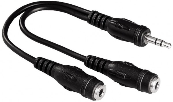 3,5mm-Kl.-St. > 2x 3,5mm-Kl.-Kuppl. Adapter