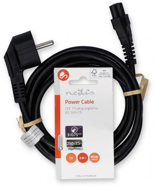 CEGL10100BK20 Stromkabel (2m) schwarz