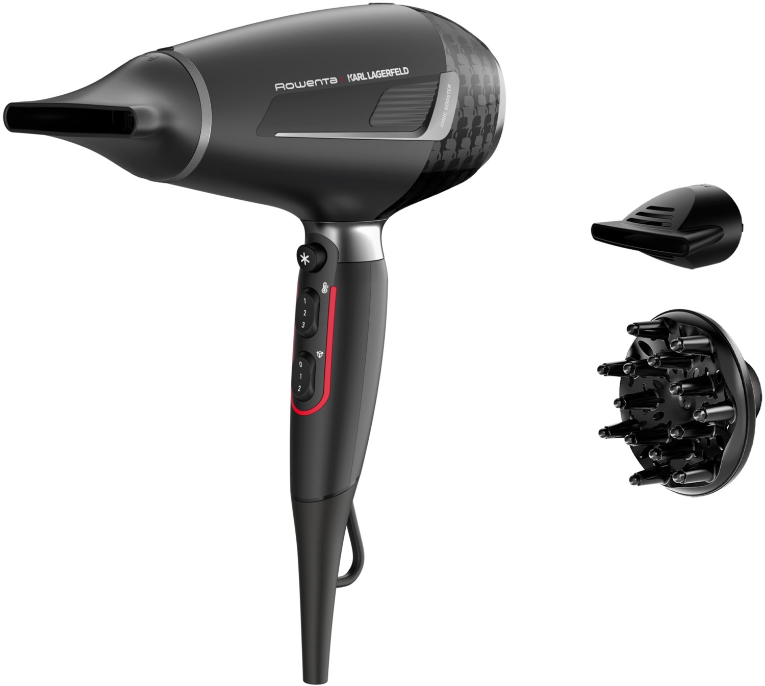 Image of CV887L K/Pro Stylist Haartrockner schwarz/weiß/rot