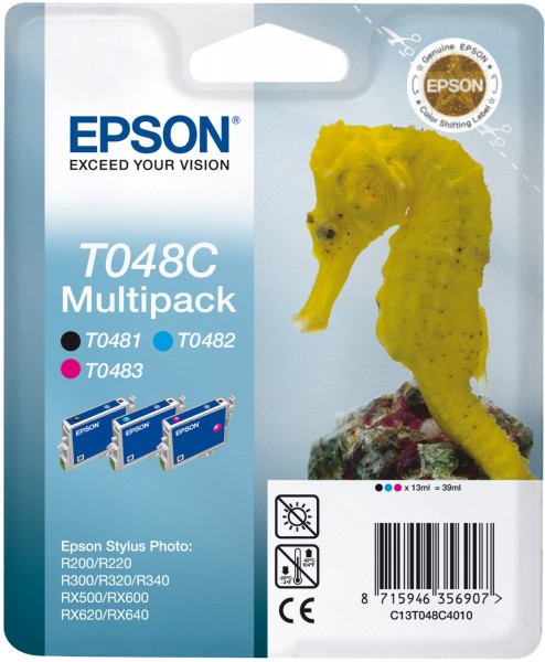 T 048C Tinte Multipack 3-farbig