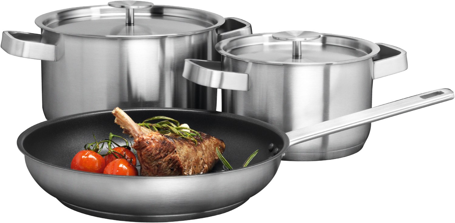 AEG A3SS Koch- und Brat-Set Topf-Set edelstahl | EURONICS