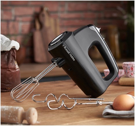 Russell Hobbs Matte Black Handmixer Handrührgerät