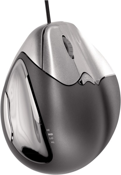 VerticalMouse 4 schwarz/silber