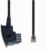 T 170/3 TAE-F > Western 6/4 (3m) Telefonkabel