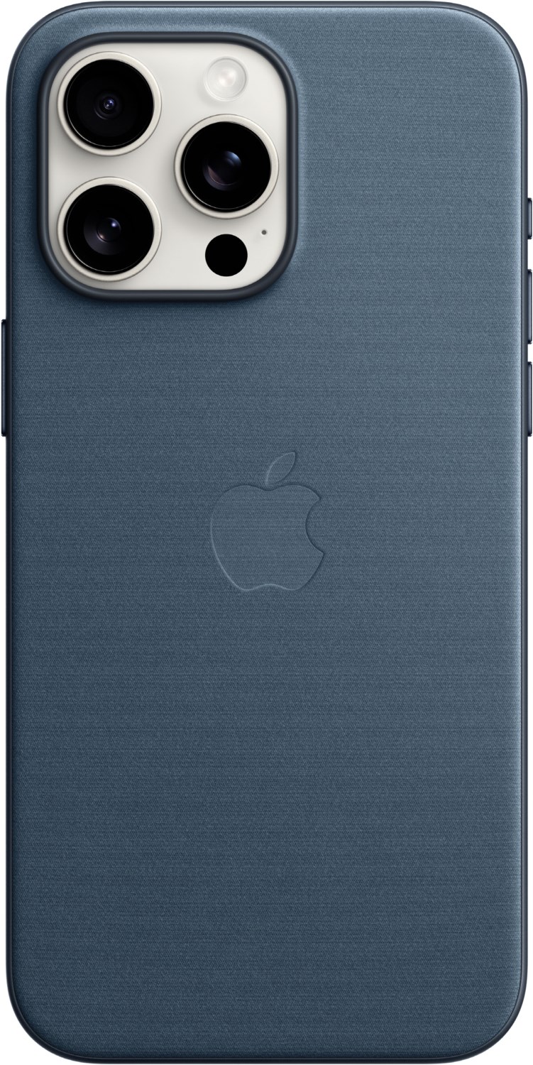 Feingewebe Case mit MagSafe für iPhone 15 Pro Max pazifikblau