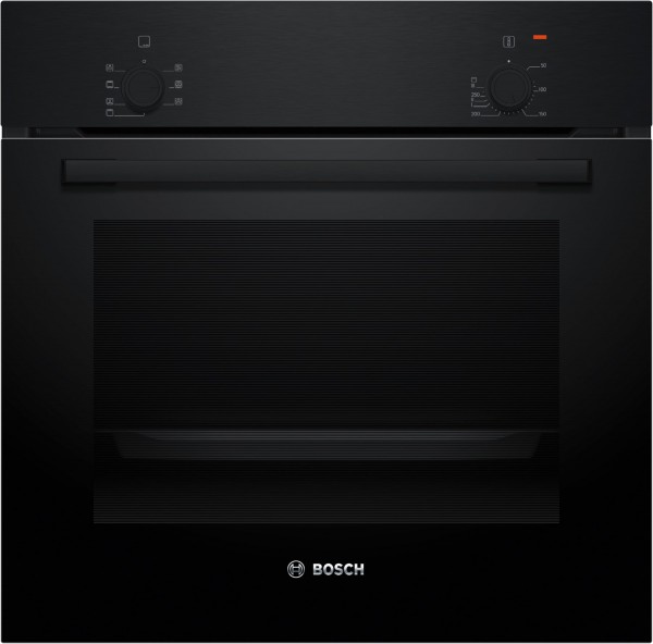 HBF010BA1 Einbaubackofen schwarz, 66 l, schnelles Vorheizen, 59,4 cm breit, A, Serie 2