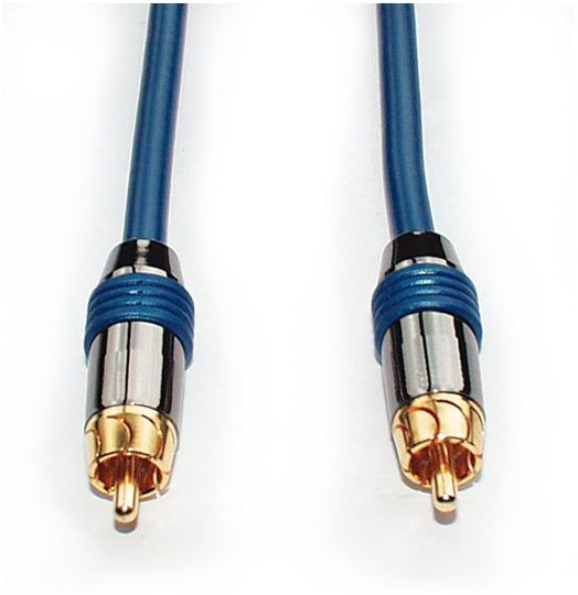 B 832 Cinchkabel (1m) gold
