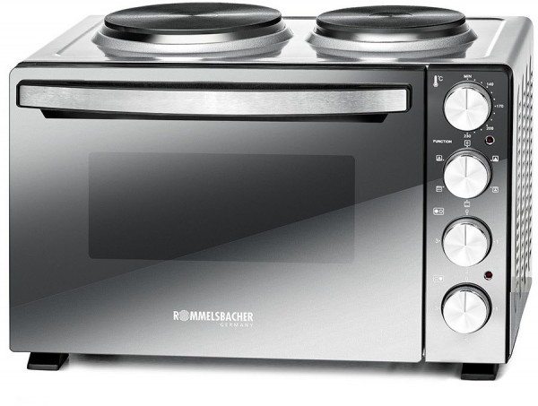 KM 3300 Kleinküche schwarz/silber